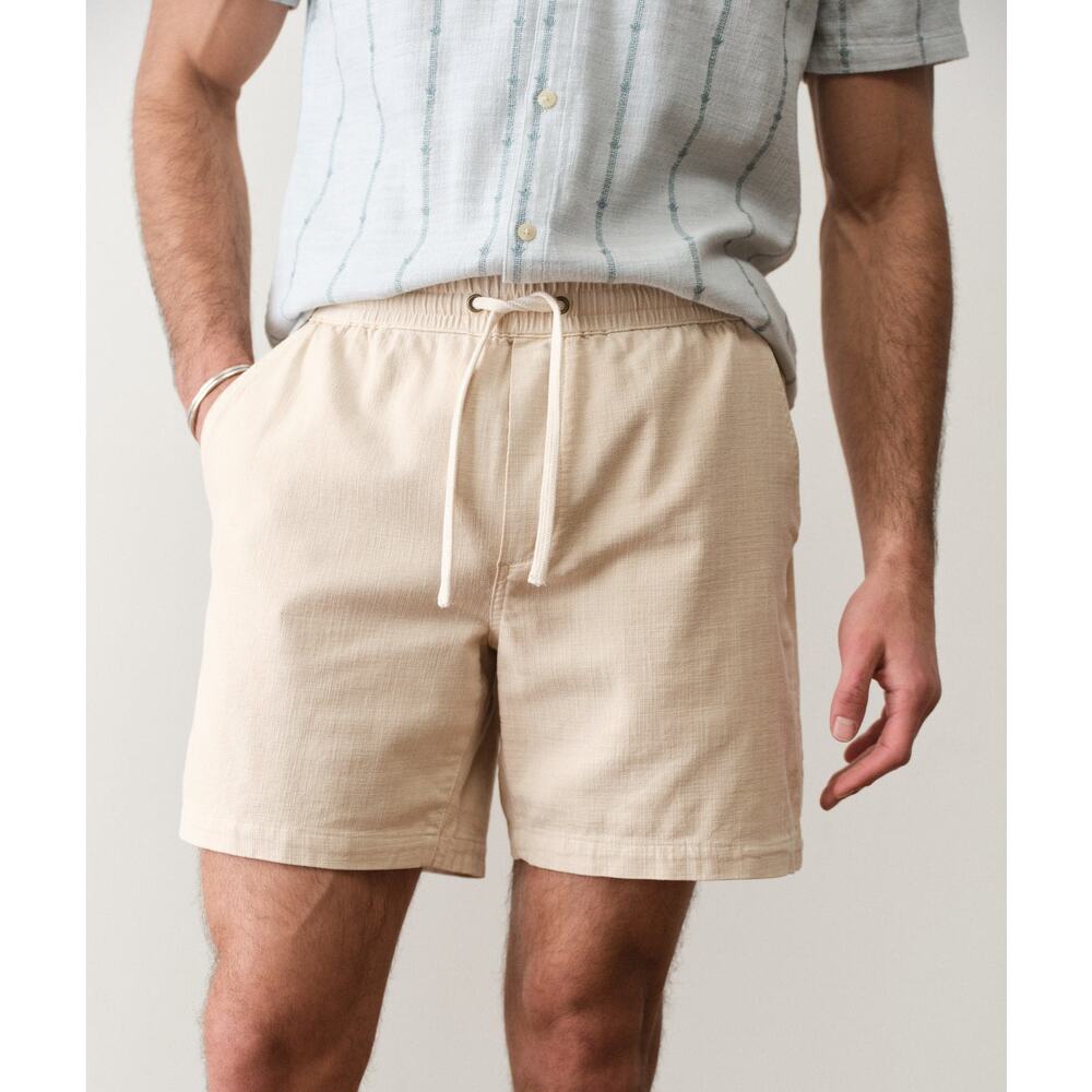 NWT Marine Layer Men's 6" Saturday Beach Short in Sand size 2XL